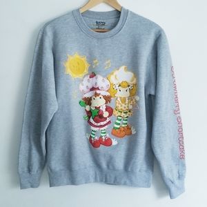 NEW Strawberry Shortcake Sweatshirt Strawberry Shortcake Lemon Meringue Print S